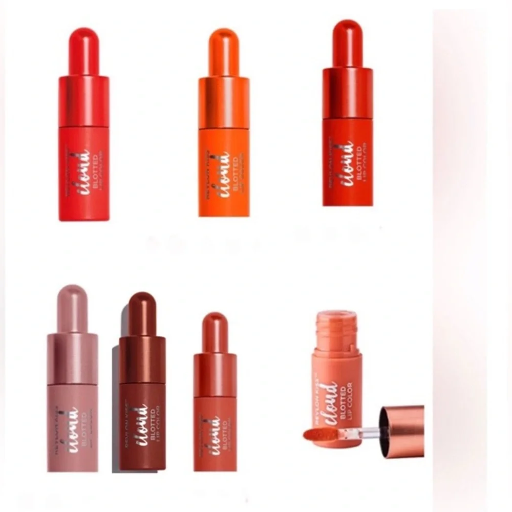 2 Revlon Kiss™ Cloud Blotted Airy soft silky smooth matte Lip Colors in 7 shades